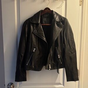 All Saints Black Leather Jacket